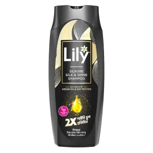 Lily Silkore Silk & Shine Shampoo – Enriched with Argan Oil & Oat Protein 170ml
